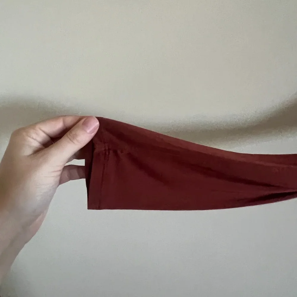 Lululemon Oversized Loose fit Longsleeve scoopneck top burnt orange‎ Athleisure